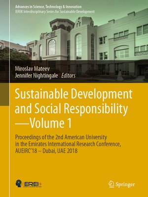 cover image of Sustainable Development and Social Responsibility—Volume 1